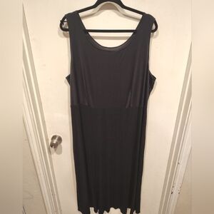 All That Jazz Women's Black Sleeveless Maxi Dress Sz 22 Slinky Stretchy Casual